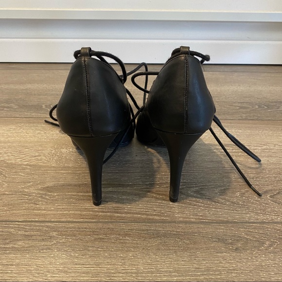 Lechateau black lace up heels - Picture 3 of 8